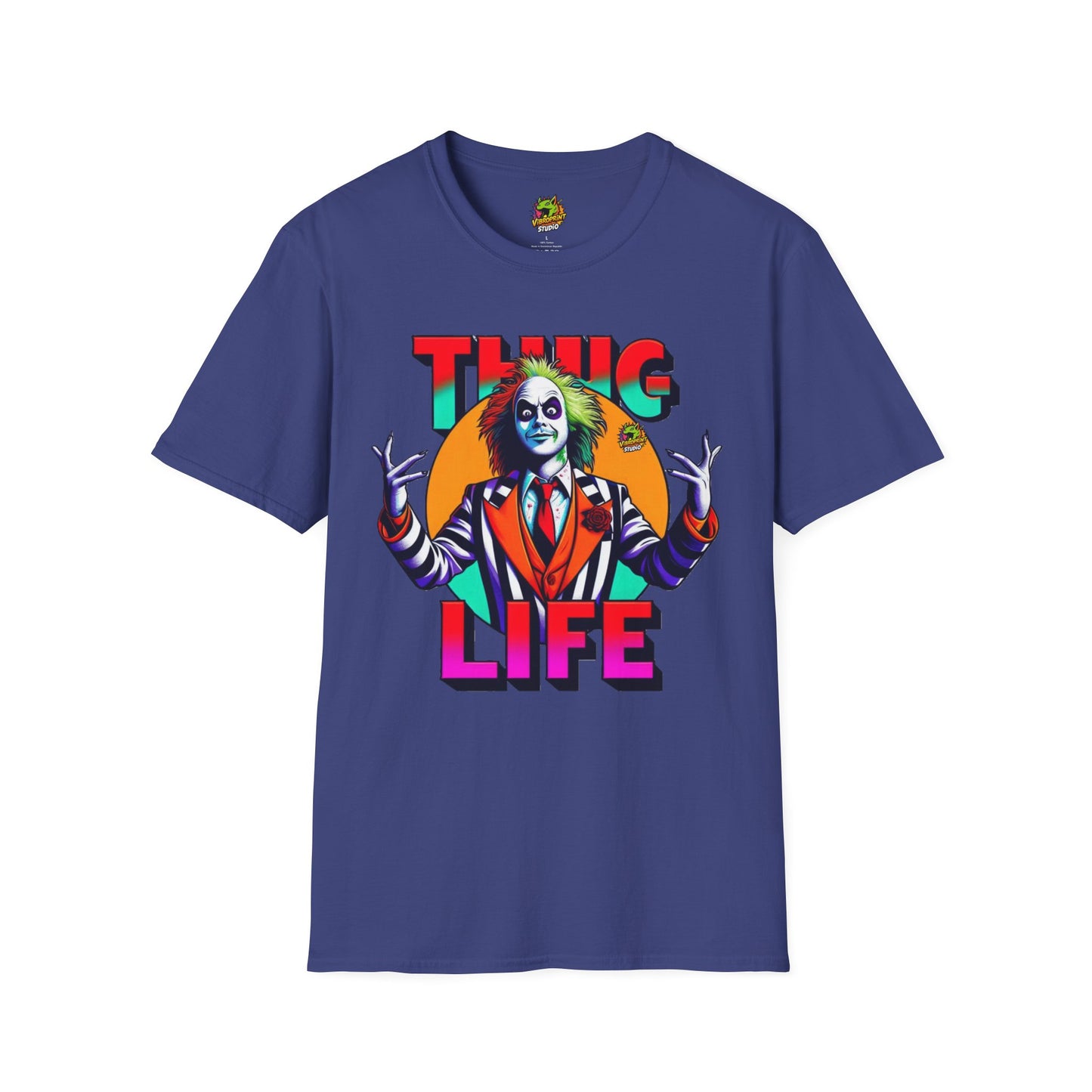 Tee - Beetlejuice Shirt | Thug Life Halloween T-Shirt | Creepy Beetlejuice Graphic Tee - premium material. limited stock. Order yours now and stand out with this exclusive piece!