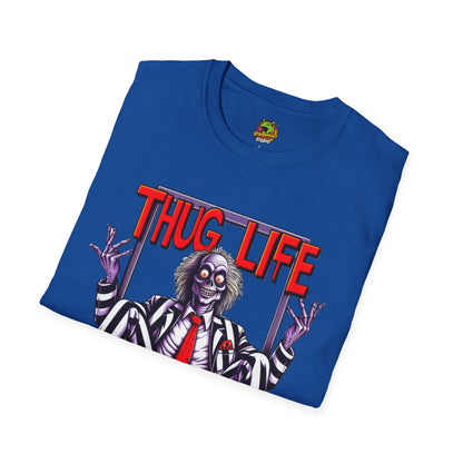 Shirt - Beetlejuice Shirt | Funny Thug Life Graphic T-Shirt | Halloween Beetlejuice Tee - premium material. limited stock. Order yours now and stand out with this exclusive piece!