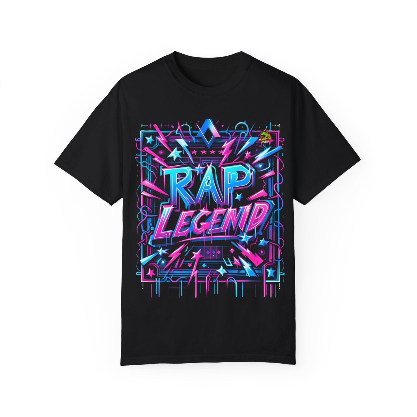 Neon Graffiti Street Art Rapper Merch | Hip-Hop Urban Style T-Shirt - High Quality Image