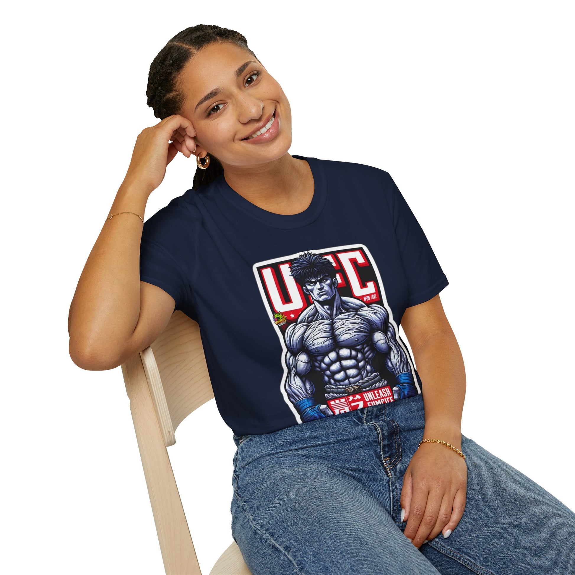 Unleash - UFC T Shirt | Unleash Fierce Confidence | Motivational UFC Tee with Baki Anime Strength - premium material. perfect gift idea. Order yours now and stand out with this exclusive piece!