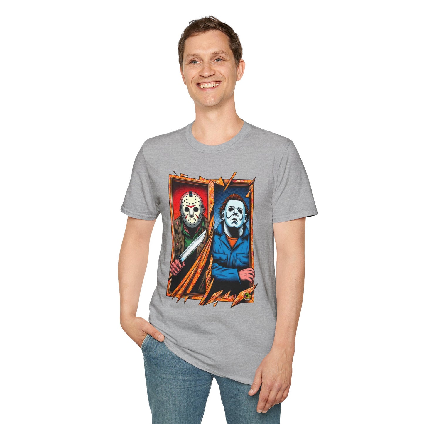 Michael Myers Vintage Tee | Jason Voorhees Funny Picnic Scene