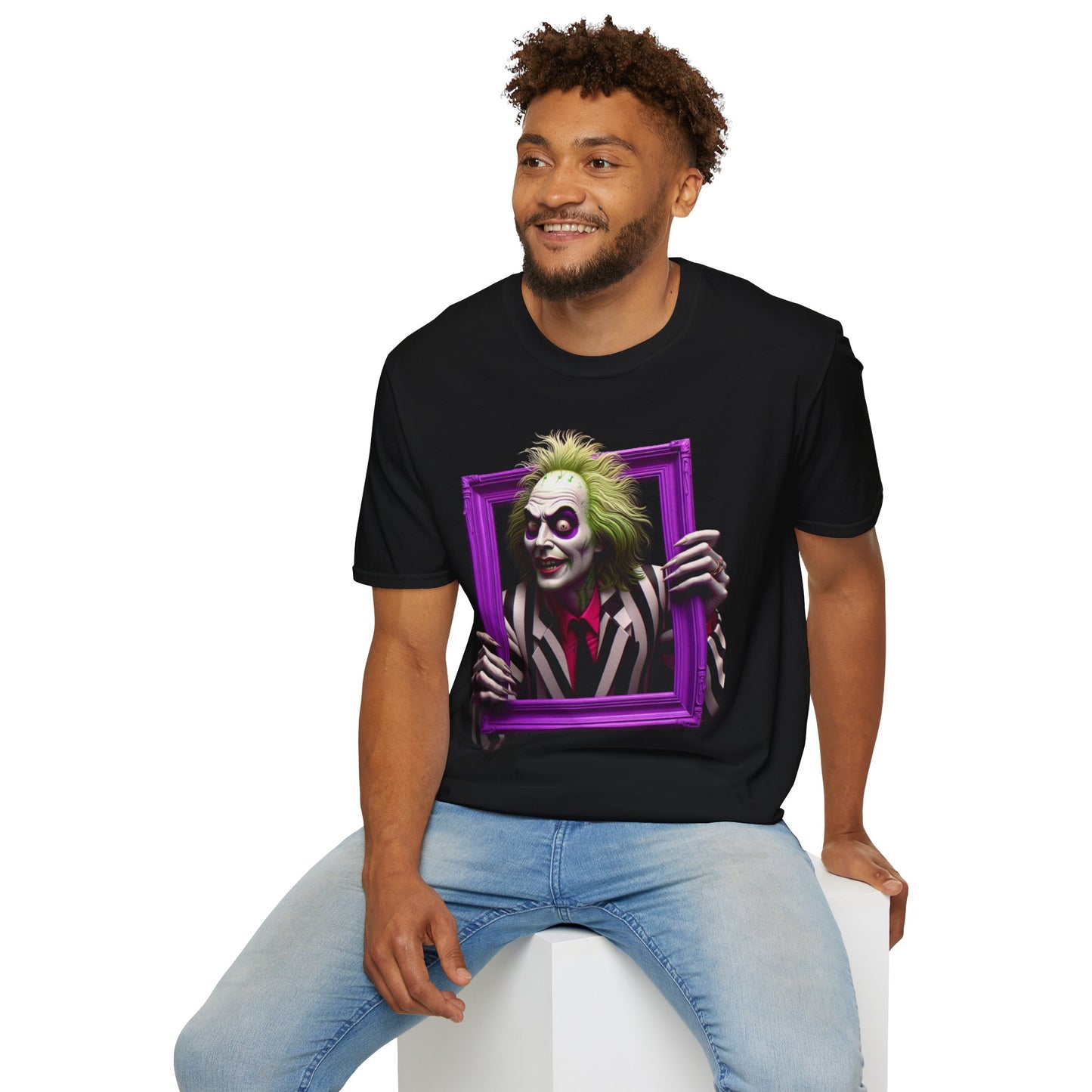 Design - Beetlejuice Shirt | Halloween Horror Graphic Tee | Classic Beetlejuice Movie Design | Funny Halloween T-Shirt - premium material. perfect gift idea. Order yours now and stand out with this exclusive piece!