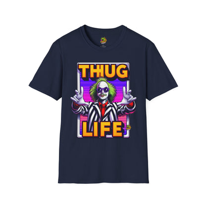 Graphic - Beetlejuice Shirt | Funny Thug Life Halloween Tee | Classic Beetlejuice Graphic T-Shirt - premium material. limited stock. Order yours now and stand out with this exclusive piece!