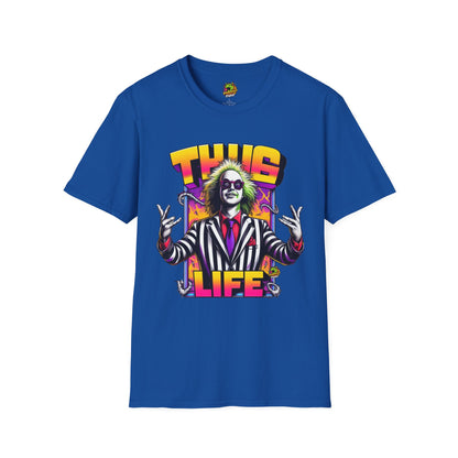 Thug - Beetlejuice Shirt | Thug Life Graphic Tee | Halloween Beetlejuice Costume T-Shirt - premium material. limited stock. Order yours now and stand out with this exclusive piece!