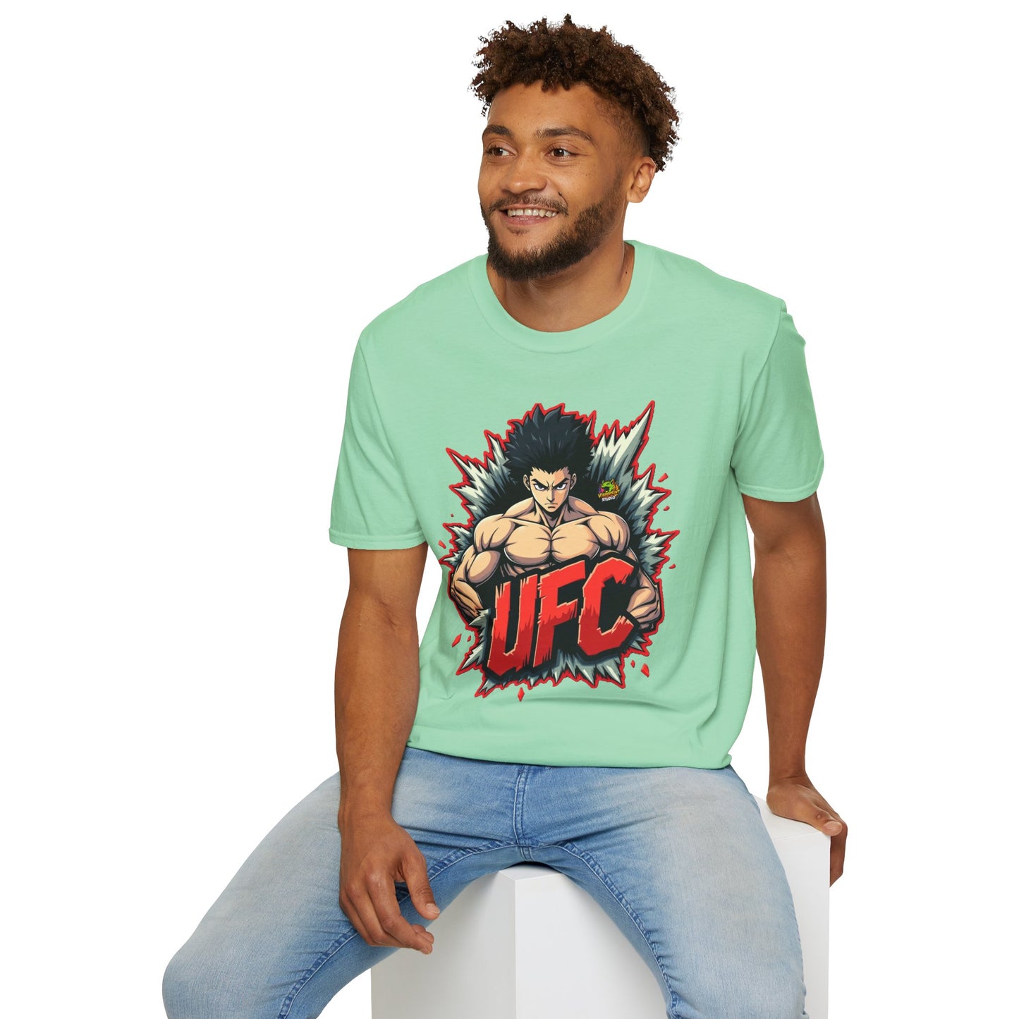 UFC T Shirt | Unleash Fierce Confidence | UFC Tee with Baki Anime Inspiration for Gym