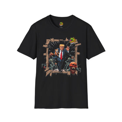 They're Eating the Dogs Tee | Satire Trump Election Shirt | Funny Political Cats and Dogs Graphic Tee - High Quality Image