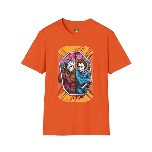 Michael Myers Vintage Shirt | Jason Voorhees Funny Horror Tee - High Quality Image