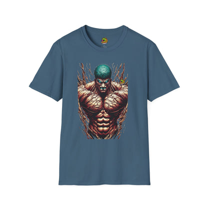 spooky season fashion - UFC T Shirt | Unleash Fierce Confidence | UFC Tee with Baki Anime Inspiration for Fitness Enthusiasts - trending style. premium horror movie t-shirt for spooky occasions. Order yours now and stand out with this exclusive piece!