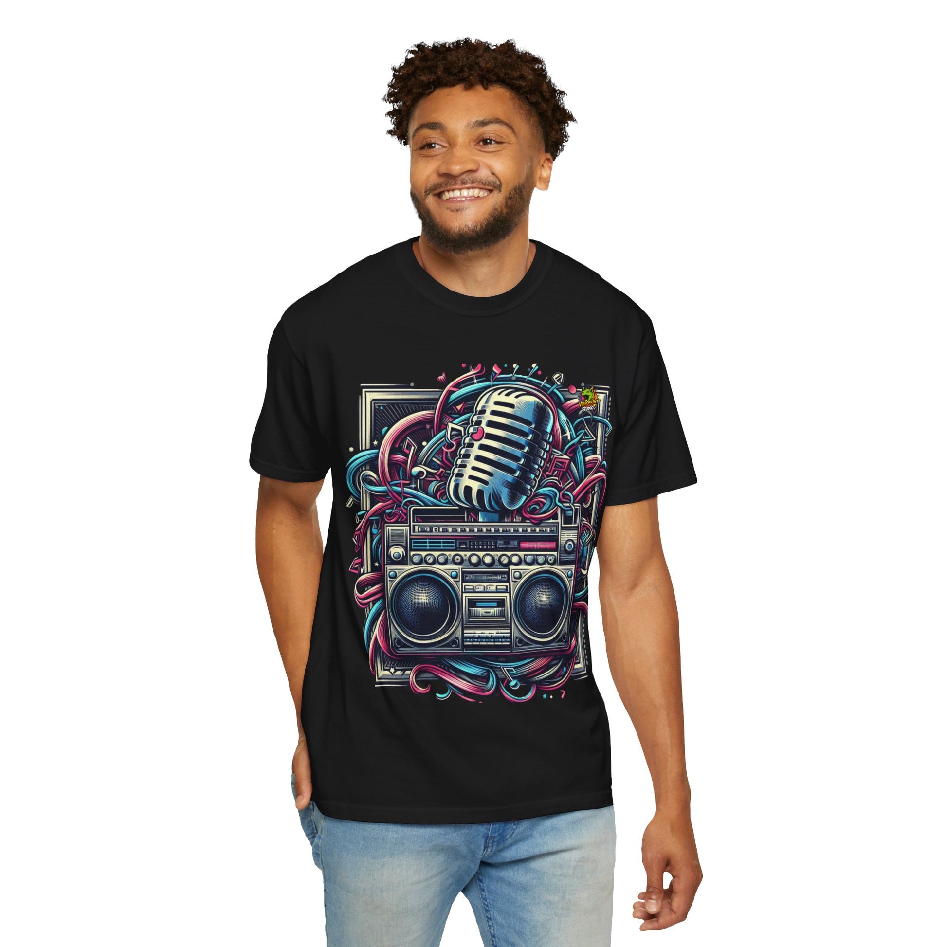 Street - Bold Microphone & Boombox Rapper Merch | Hip-Hop Street Music Design - custom-made. limited stock. Order yours now and stand out with this exclusive piece!