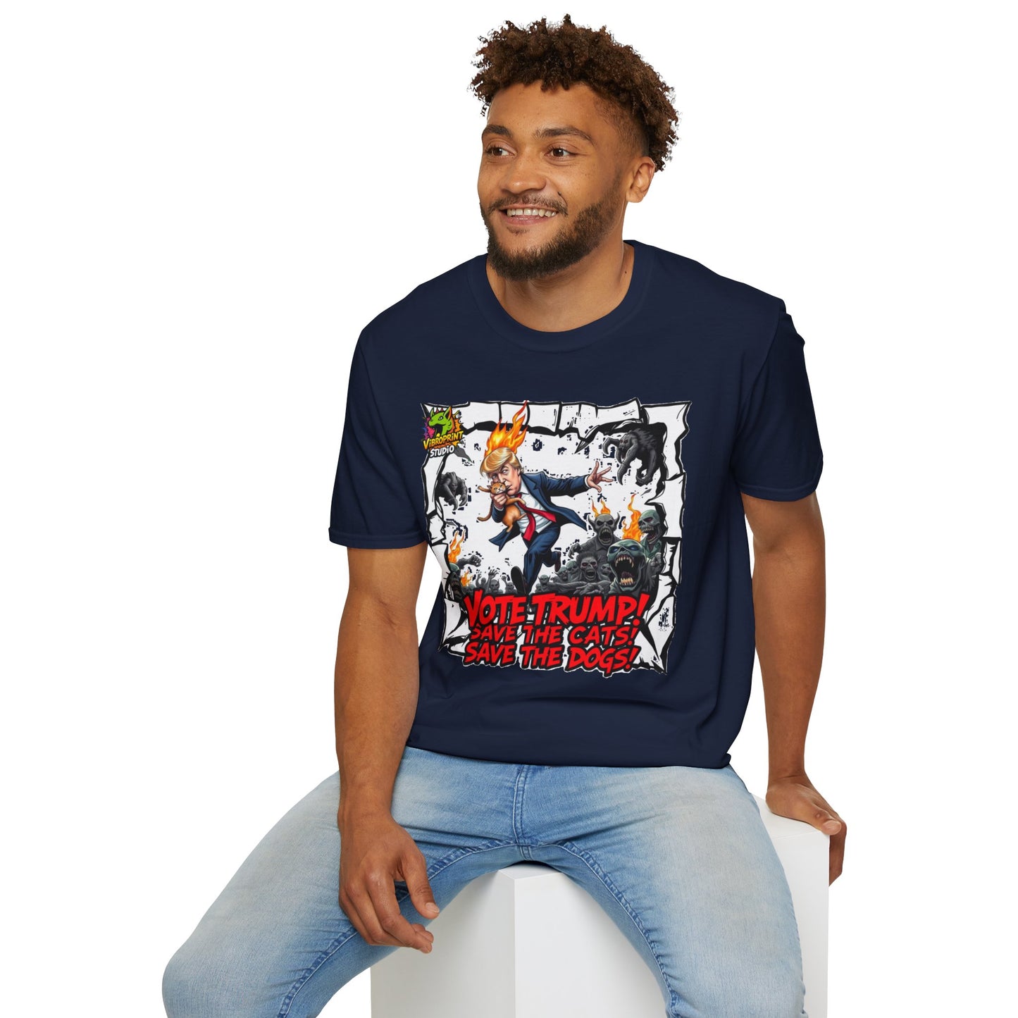 They're Eating the Dogs Tee | Funny Political Meme Shirt | Trump Election Satire Graphic Tee