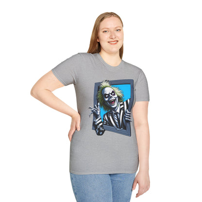 high-quality - Beetlejuice Shirt | Halloween Costume Graphic Tee | Fun Beetlejuice T-Shirt for Adults & Kids | Iconic Movie Merch - custom-made. perfect gift idea. Order yours now and stand out with this exclusive piece!