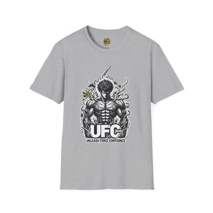 Unleash - UFC T Shirt | Unleash Fierce Confidence | Motivational UFC Tee with Baki Anime Influence - premium material. perfect gift idea. Order yours now and stand out with this exclusive piece!