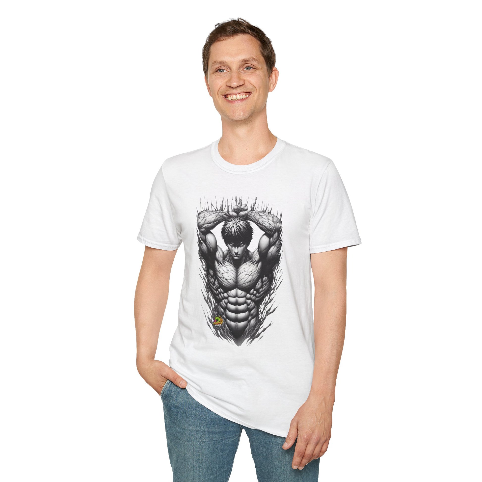 Michael Myers inspired design - UFC T Shirt | Unleash Fierce Confidence | Motivational UFC Tee with Baki Anime Inspiration for Athletes - perfect for Halloween lovers. unique graphic tee featuring iconic horror characters. Order yours now and stand out with this exclusive piece!