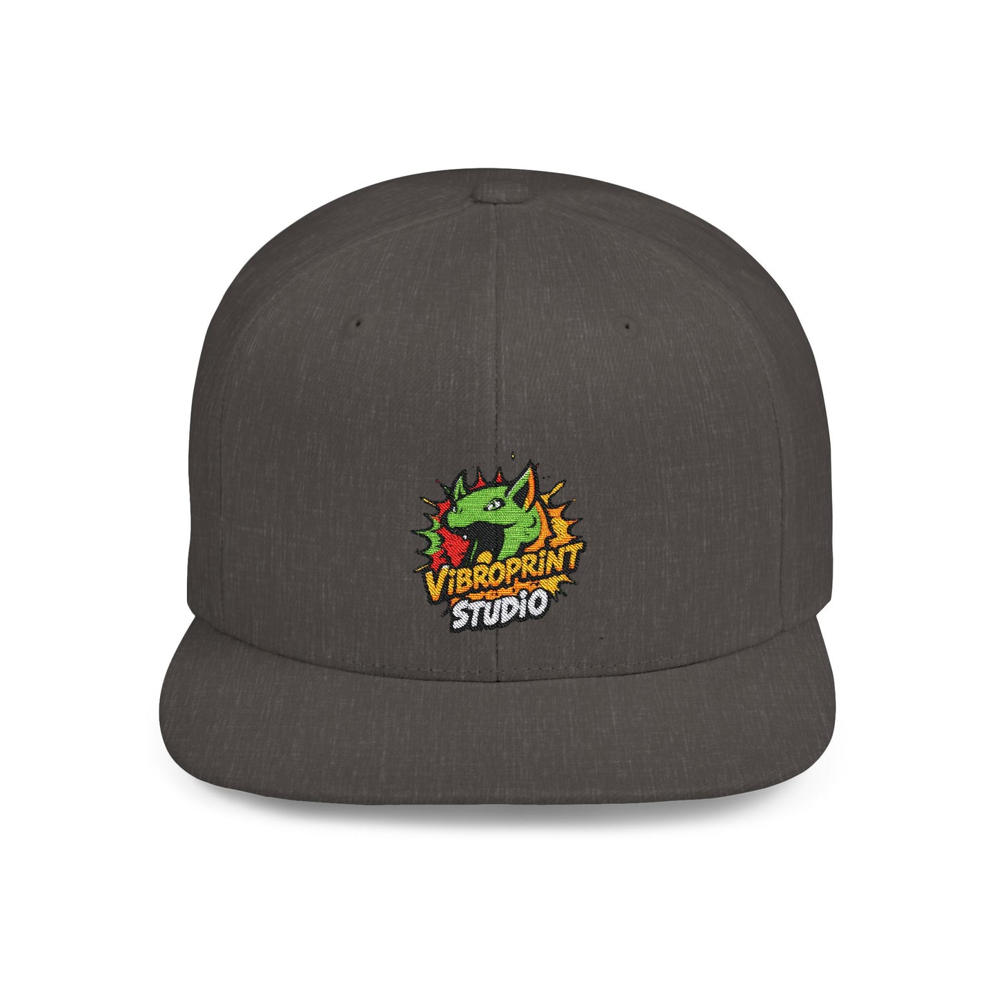 Vibroprint Studio Logo Flat Bill Hat | Premium Snapback Cap |