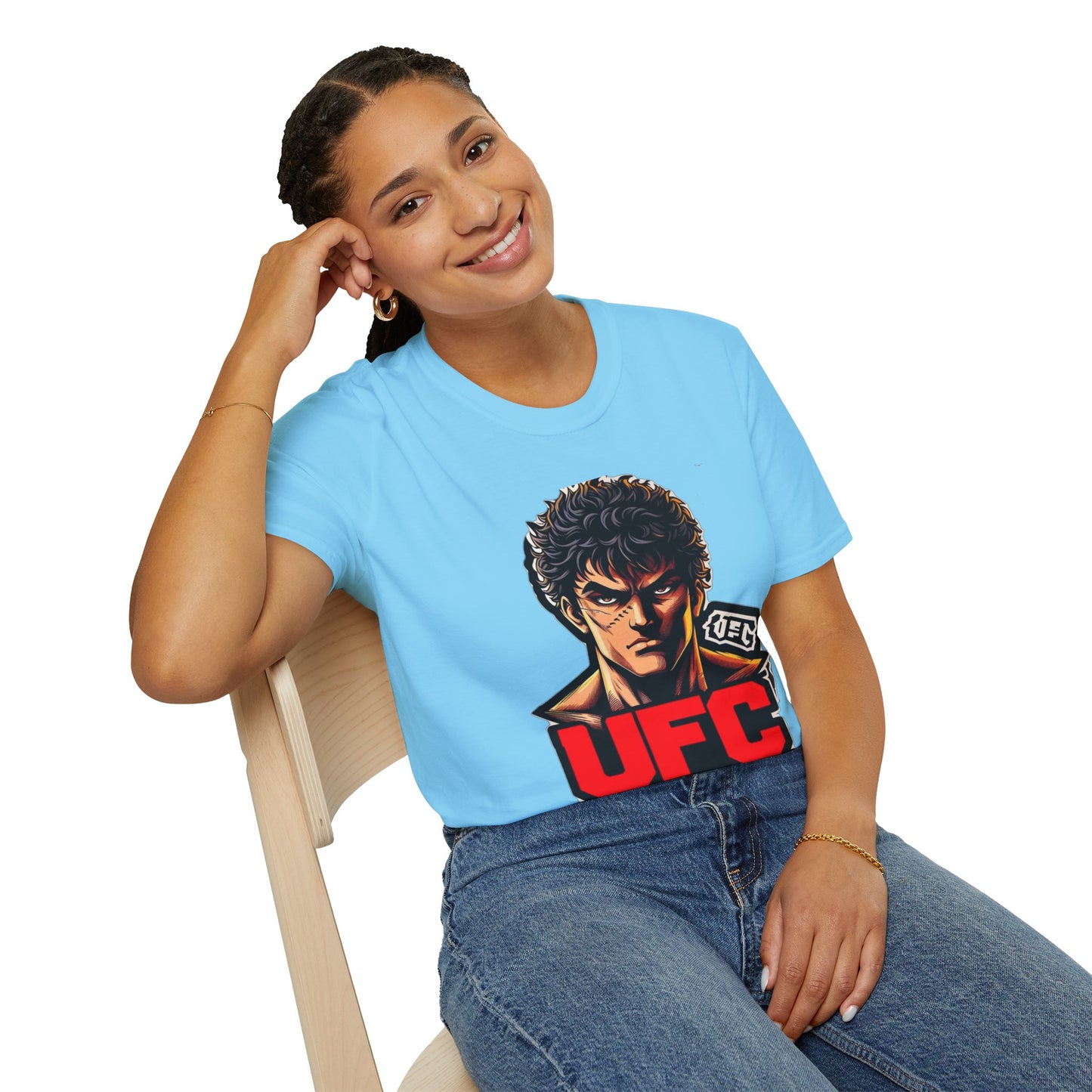 UFC T Shirt | Unleash Fierce Confidence | Motivational UFC Tee with Baki Anime Elements