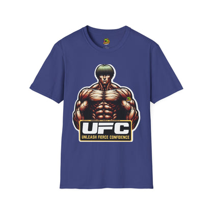 | - UFC T Shirt | Unleash Fierce Confidence | UFC Tee with Baki Anime Elements for Athletes - premium material. perfect gift idea. Order yours now and stand out with this exclusive piece!