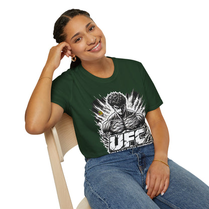 UFC T Shirt | Unleash Fierce Confidence | UFC Tee with Baki Anime T Shirt Motivation