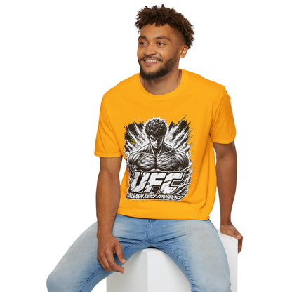 UFC T Shirt | Unleash Fierce Confidence | UFC Tee with Baki Anime T Shirt Motivation