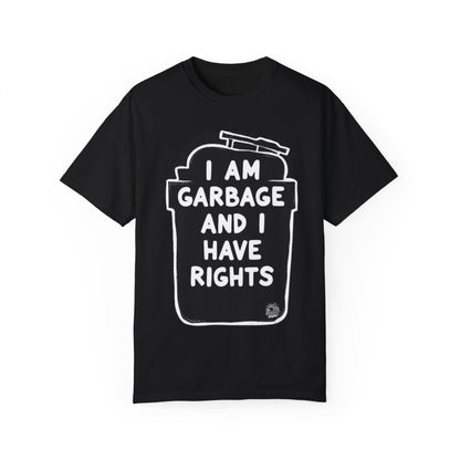 Garbage Rights T-Shirt - Patriotic Trump Campaign Tee with Bold Slogan and American Spirit - High Quality Image