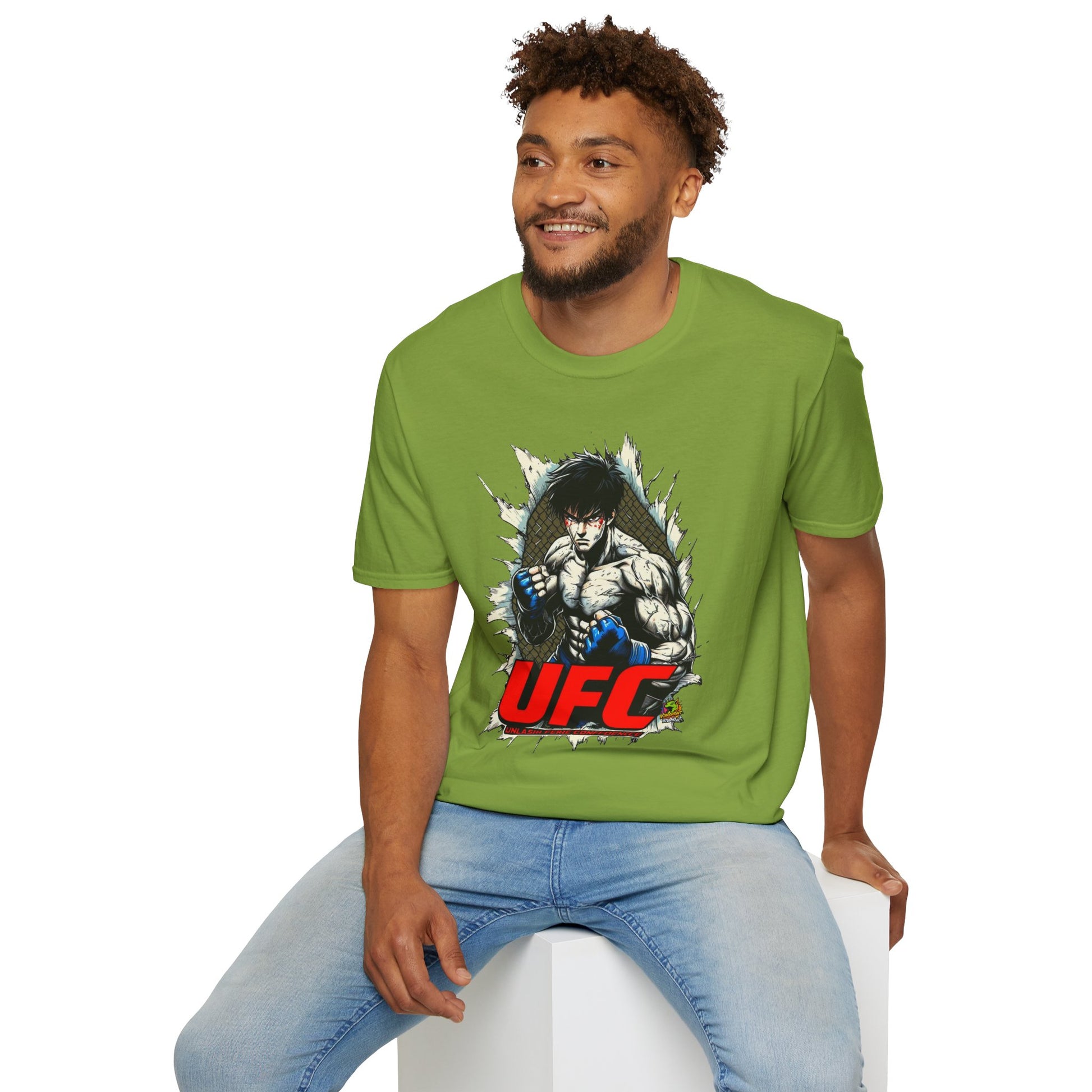 vintage horror shirt - UFC T Shirt | Unleash Fierce Confidence | UFC Tee for Anime & Sport Lovers - exclusive artwork. perfect Halloween gift for fans of horror culture. Order yours now and stand out with this exclusive piece!