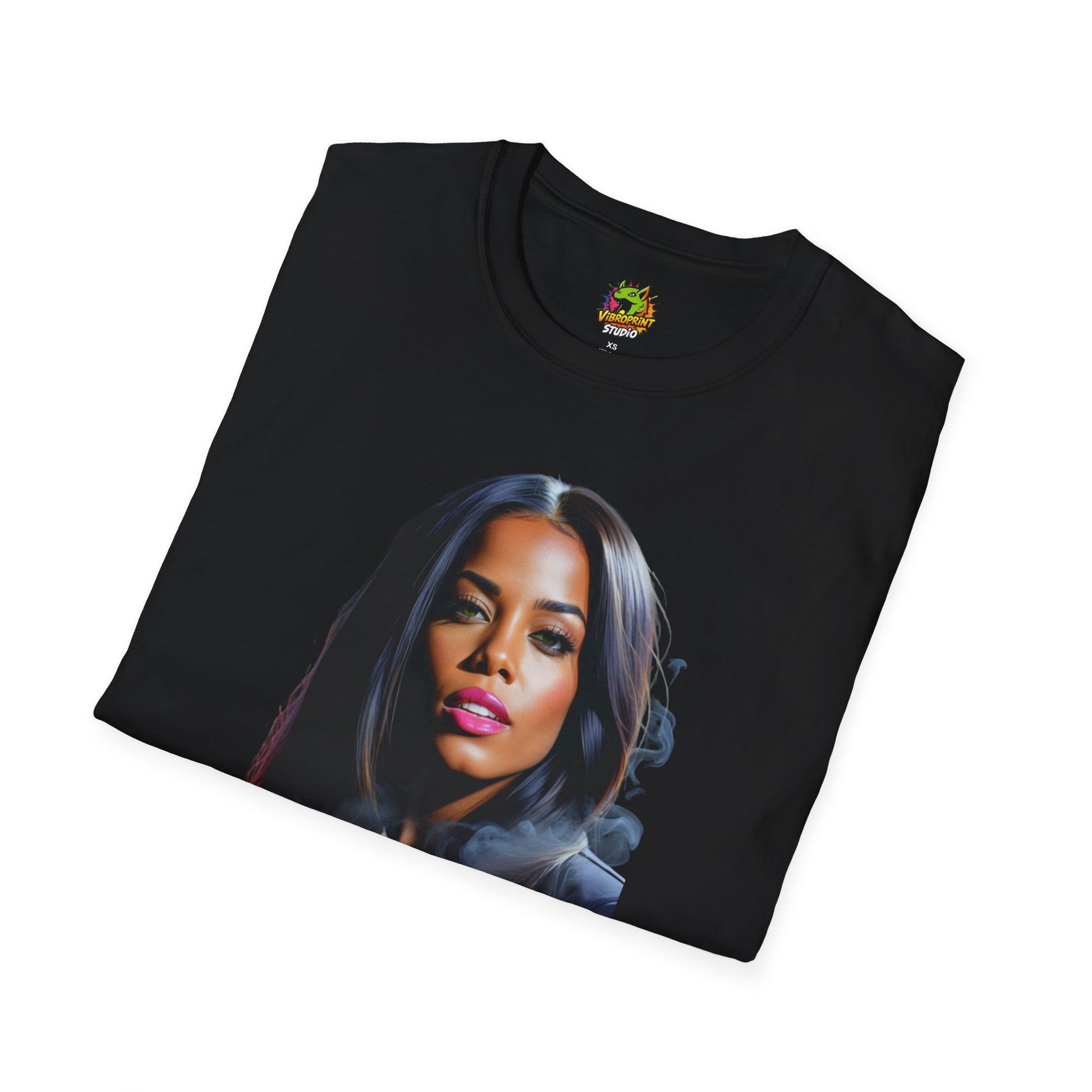 Tee - Aaliyah shirt | The Legacy Lives On | Memorial Portrait Tribute Tee - premium material. limited stock. Order yours now and stand out with this exclusive piece!