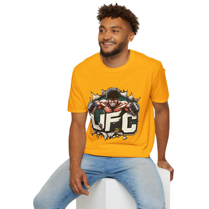 spooky season fashion - UFC T Shirt | Unleash Fierce Confidence | Motivational UFC Tee Shirts - gift for horror fans. limited edition vintage horror design. Order yours now and stand out with this exclusive piece!