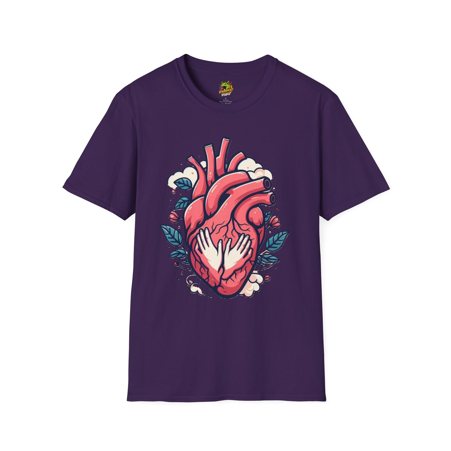 Unisex Valentine's Day T-Shirt on Model - Casual softstyle gift idea