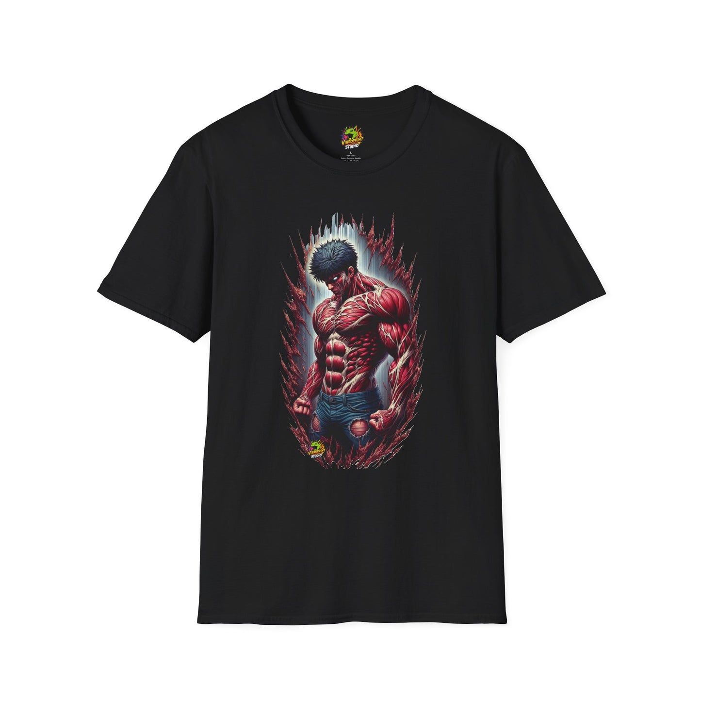 UFC T Shirt | Unleash Fierce Confidence | UFC Tee with Baki Anime Influence for Gym Lovers - High Quality Image