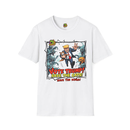 the - They're Eating the Dogs Tee | Trump Election Satire Shirt | Funny Political Meme T-Shirt - custom-made. limited stock. Order yours now and stand out with this exclusive piece!