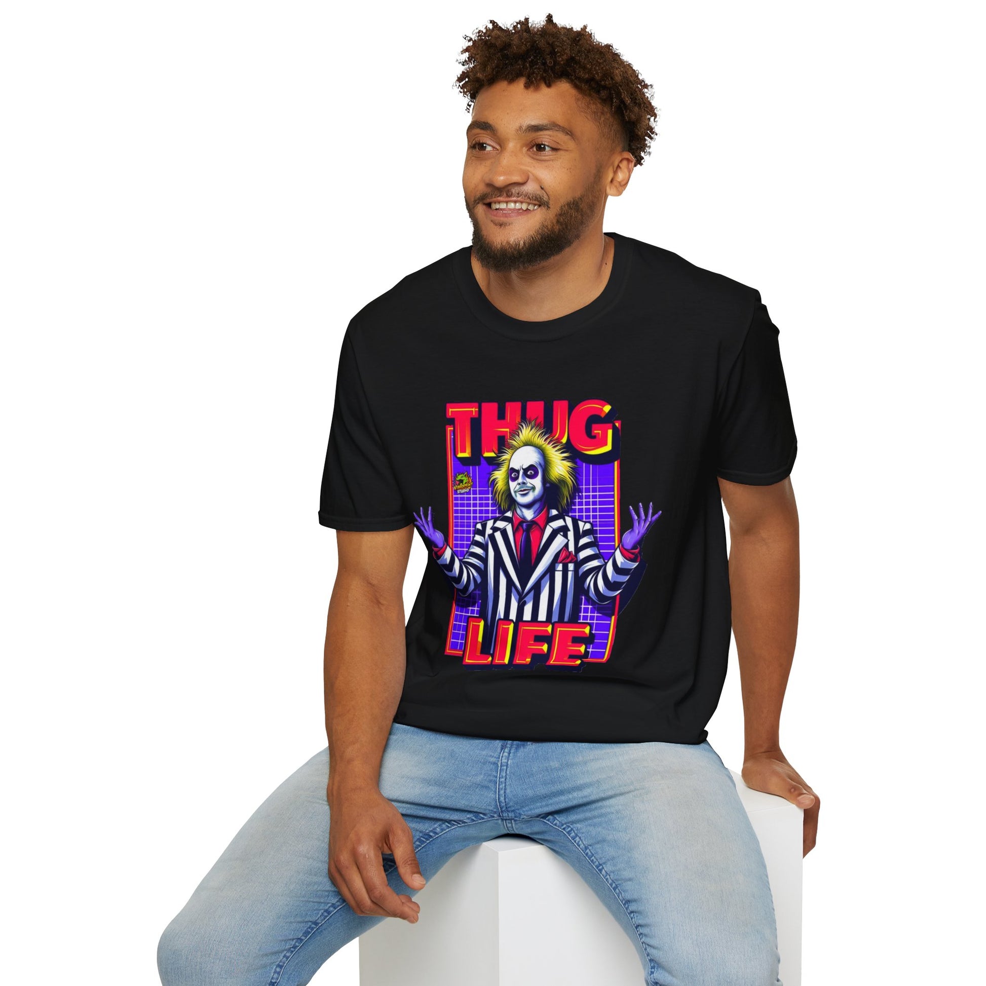 Life - Beetlejuice Shirt | Halloween Thug Life Tee | Classic Beetlejuice Graphic T-Shirt - premium material. perfect gift idea. Order yours now and stand out with this exclusive piece!