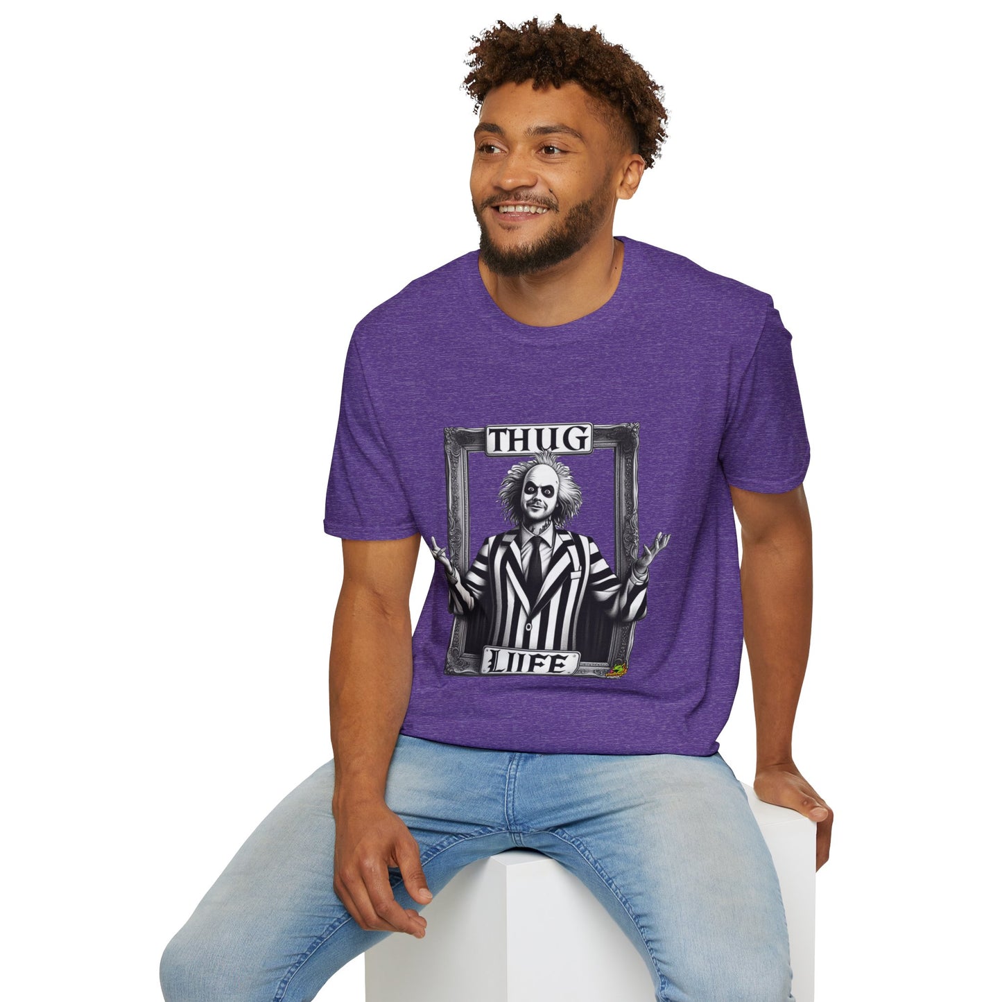 high-quality - Beetlejuice Shirt | Thug Life Halloween T-Shirt | Beetlejuice Costume Tee with Attitude - custom-made. limited stock. Order yours now and stand out with this exclusive piece!