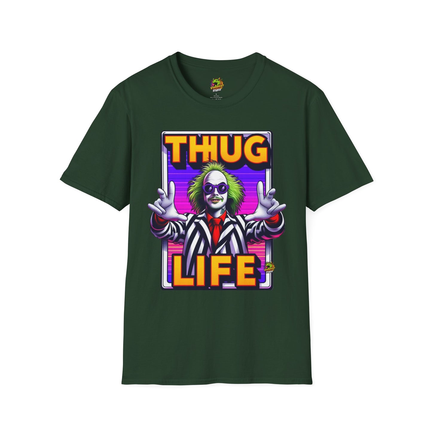 | - Beetlejuice Shirt | Funny Thug Life Halloween Tee | Classic Beetlejuice Graphic T-Shirt - premium material. limited stock. Order yours now and stand out with this exclusive piece!