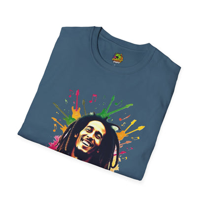 Bob Marley T-Shirt - Soulful Echoes - VibroPrint Studio