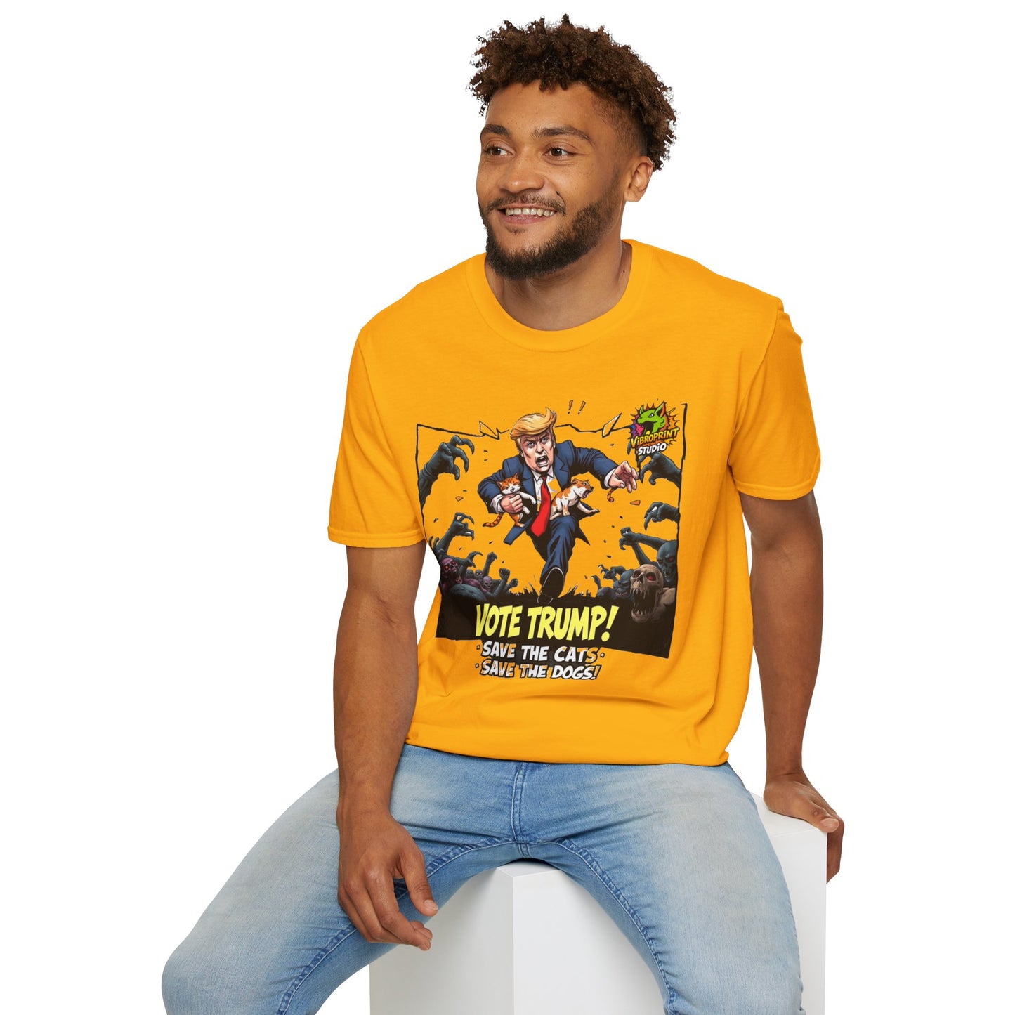 Graphic - They're Eating the Dogs Shirt | Political Humor Tee | Trump Election Meme Graphic Shirt - premium material. limited stock. Order yours now and stand out with this exclusive piece!