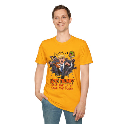 They're Eating the Dogs Tee | Trump Election Comedy Shirt | Satire Political Graphic Tee