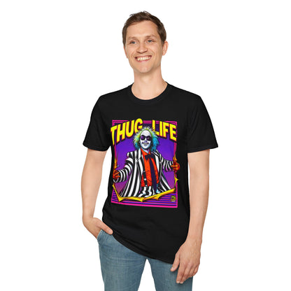 | - Beetlejuice Shirt | Thug Life Halloween T-Shirt | Creepy Beetlejuice Graphic Tee - custom-made. perfect gift idea. Order yours now and stand out with this exclusive piece!