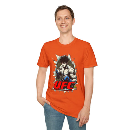 Halloween graphic tee - UFC T Shirt | Unleash Fierce Confidence | UFC Tee for Anime & Sport Lovers - high-quality material. perfect Halloween gift for fans of horror culture. Order yours now and stand out with this exclusive piece!