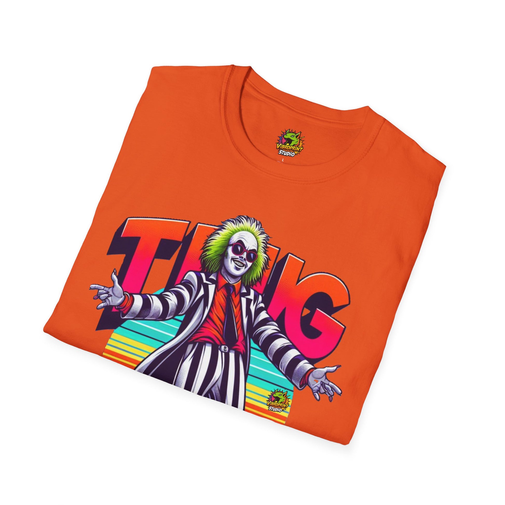 high-quality - Beetlejuice Shirt | Funny Thug Life Halloween Tee | Classic Beetlejuice T-Shirt for Fans - custom-made. perfect gift idea. Order yours now and stand out with this exclusive piece!