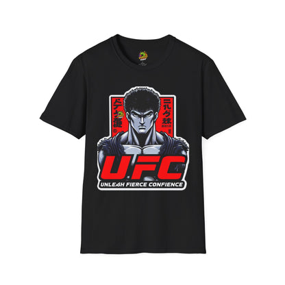 UFC T Shirt | Unleash Fierce Confidence | UFC Tee with Baki Anime Style - High Quality Image