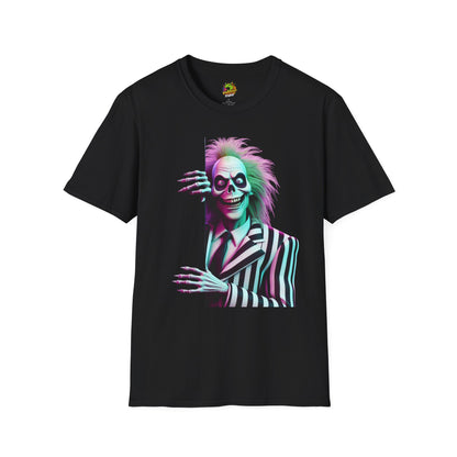 Beetlejuice Shirt | Halloween Graphic Tee | Cool Beetlejuice Movie Shirt for Adults & Kids | Spooky Beetlejuice Merch - High Quality Image