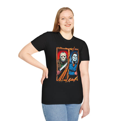 Michael Myers Vintage Tee | Jason Voorhees Funny Picnic Scene