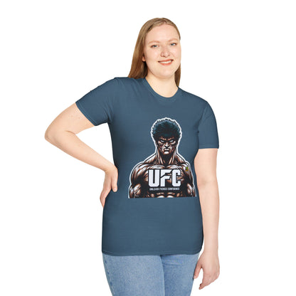 UFC T Shirt | Unleash Fierce Confidence | UFC Tee with Baki Anime Motivation for Fitness