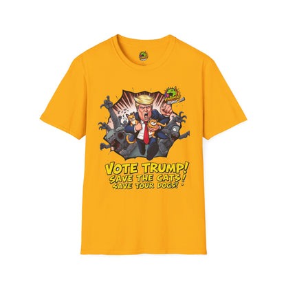 Trump - They're Eating the Dogs Tee | Trump Election Satire Shirt | Funny Political Graphic Tee - premium material. limited stock. Order yours now and stand out with this exclusive piece!