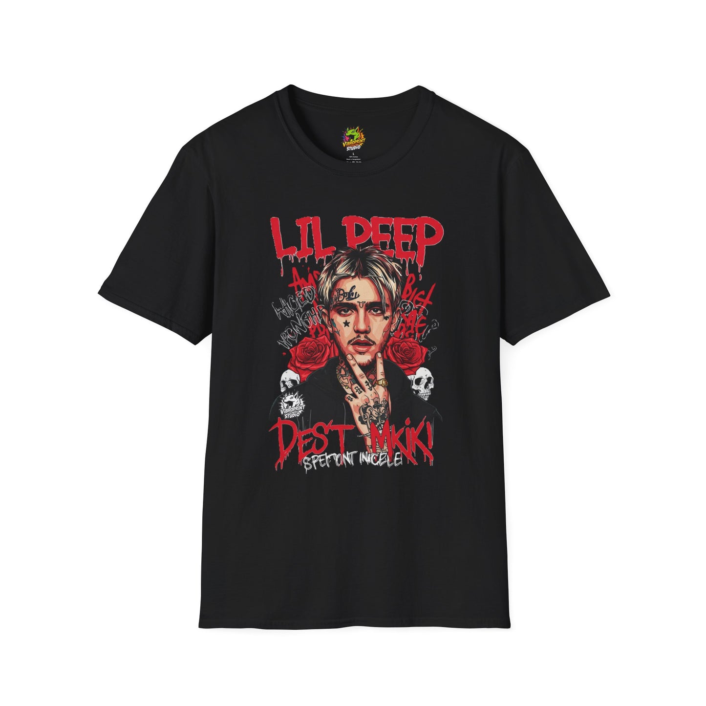 Lil Peep Merch T-Shirt - Original Vibroprint Studio Goth Emo Design