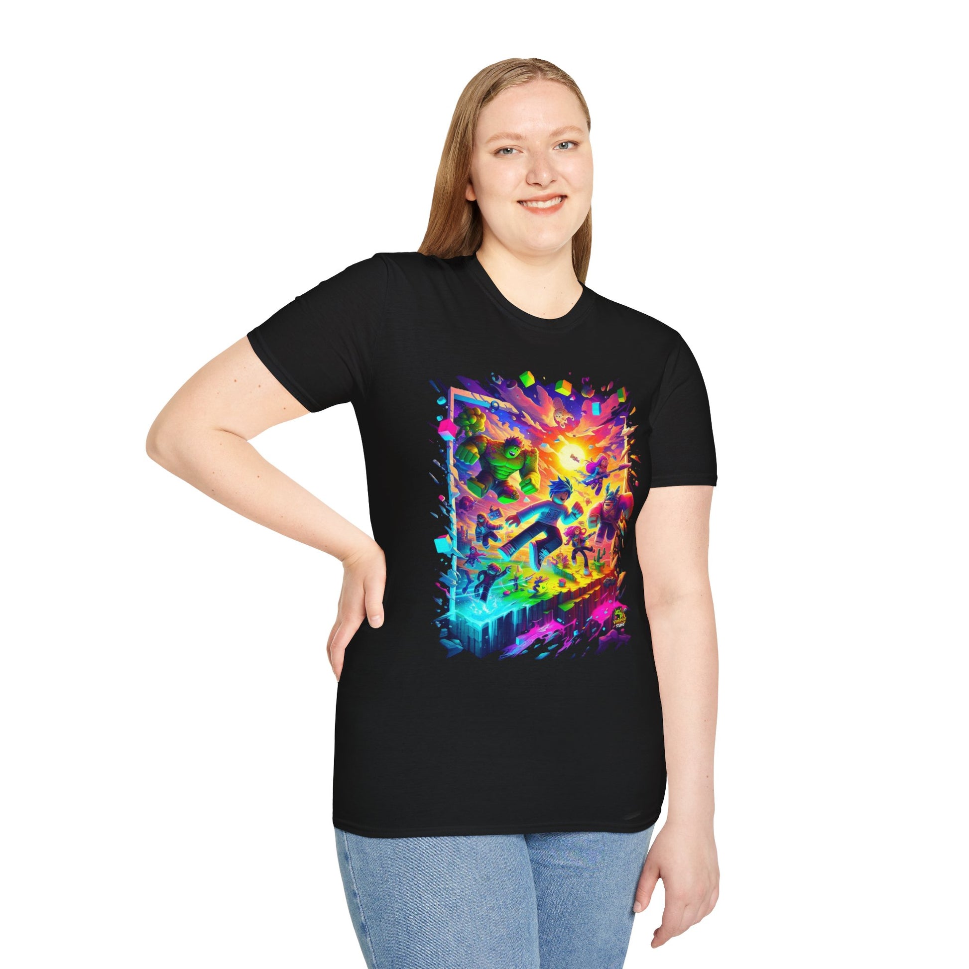 | - Unique Roblox T-Shirt for Boys & Girls | Roblox Gamer Shirt | Roblox Clothing for Kids | Roblox Avatar Graphic Tee - premium material. perfect gift idea. Order yours now and stand out with this exclusive piece!