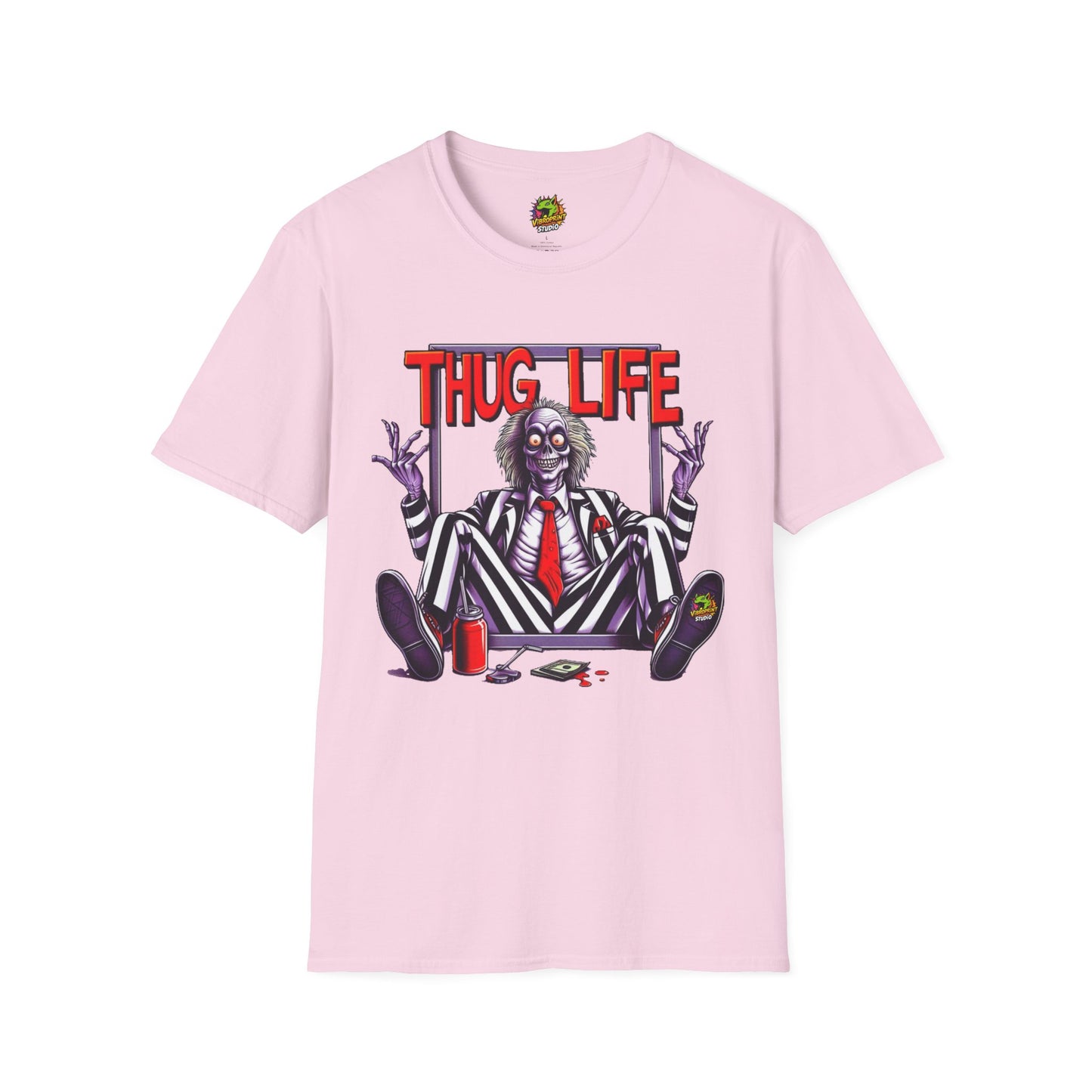 Tee - Beetlejuice Shirt | Funny Thug Life Graphic T-Shirt | Halloween Beetlejuice Tee - premium material. limited stock. Order yours now and stand out with this exclusive piece!