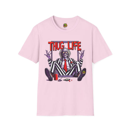 Tee - Beetlejuice Shirt | Funny Thug Life Graphic T-Shirt | Halloween Beetlejuice Tee - premium material. limited stock. Order yours now and stand out with this exclusive piece!