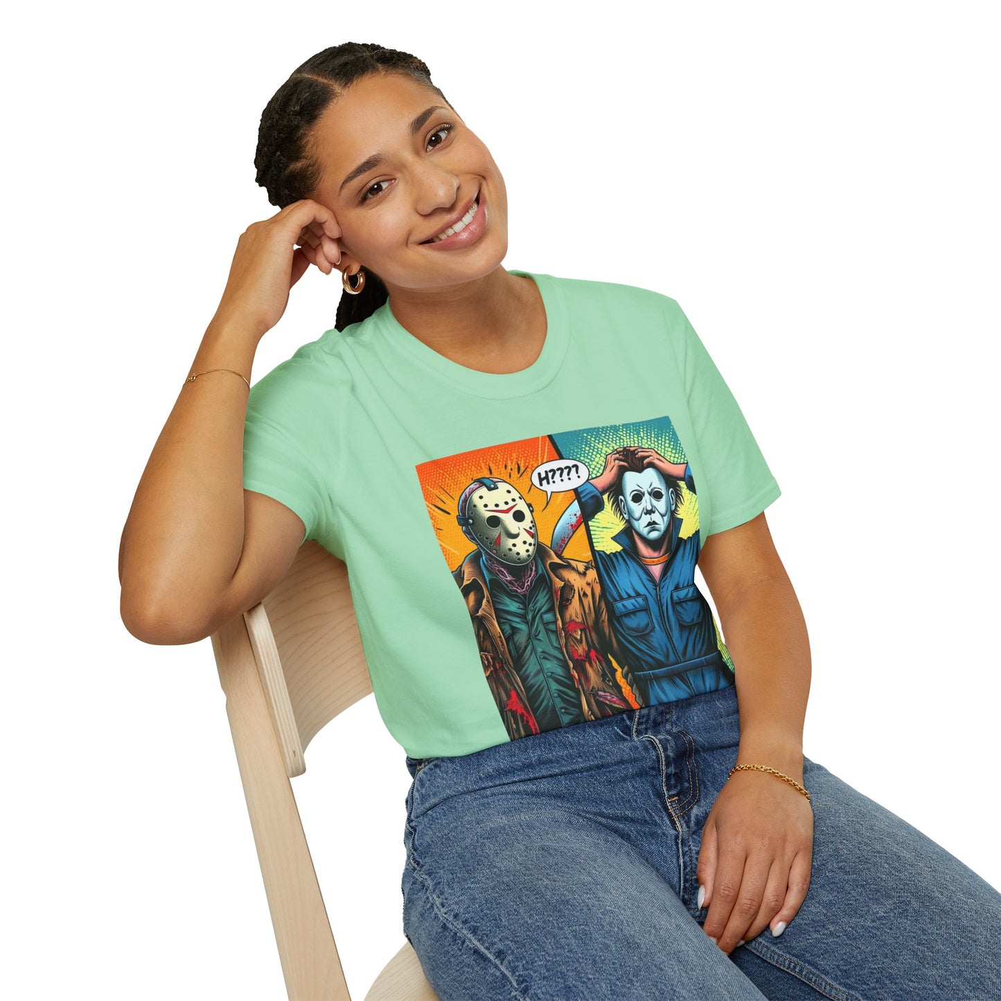 Jason Voorhees & Michael Myers Shirt | Funny Halloween Picnic Tee