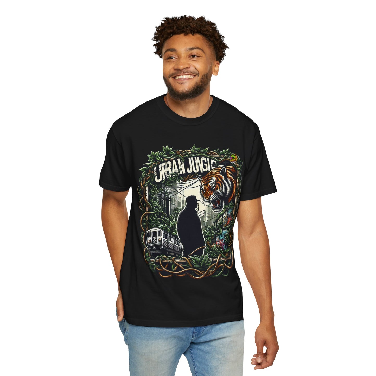 Merch - Jungle City Fusion Rapper Merch | Urban Jungle Vibes T-Shirt Design - premium material. perfect gift idea. Order yours now and stand out with this exclusive piece!