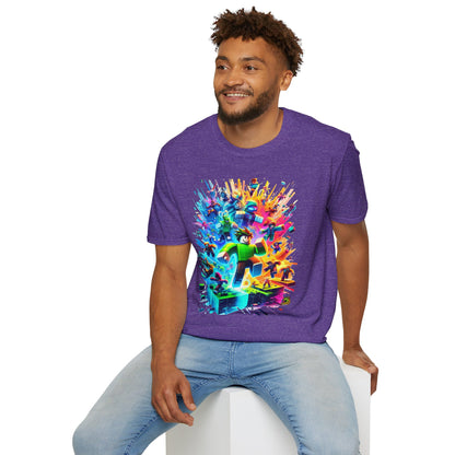 product - Cool Roblox Gamer Tee for Boys & Girls | Roblox Adventure Shirt | Roblox Graphic T-Shirt | Fun Gift for Roblox Lovers - custom-made. perfect gift idea. Order yours now and stand out with this exclusive piece!